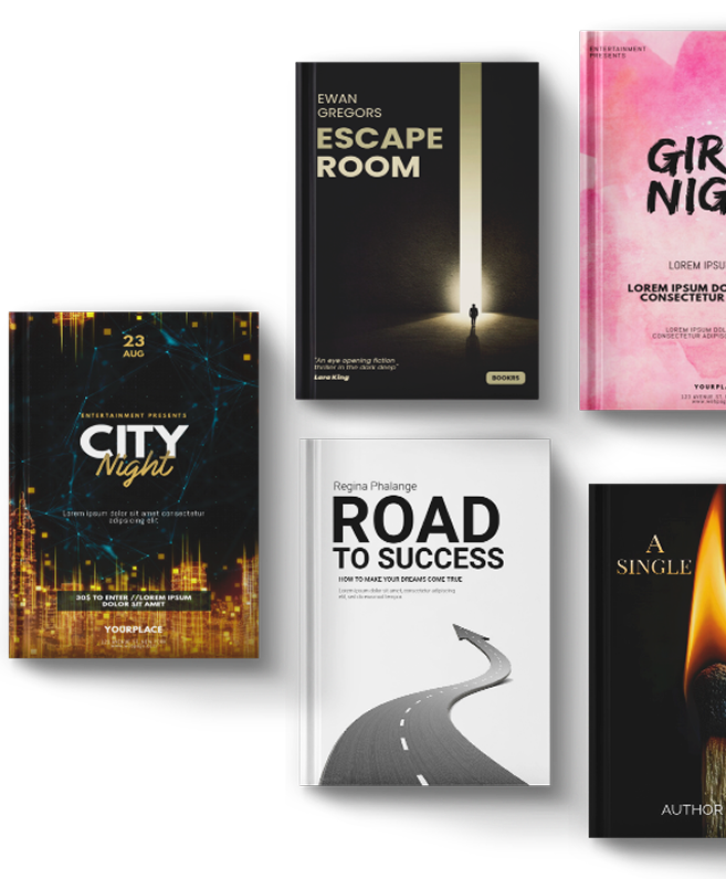 Published book covers collage